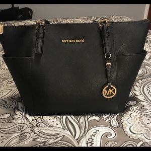 Michael Kors black Jet Set